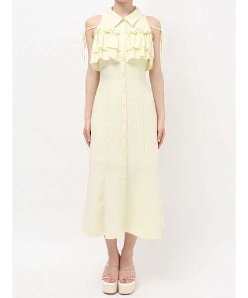 RESEXXY（リゼクシー）の「ラッフルマーメイドシャツワンピース（シャツワンピース・レディース・ピンク/ホワイト/ブラック/イエロー・FREE）」の18枚目の写真