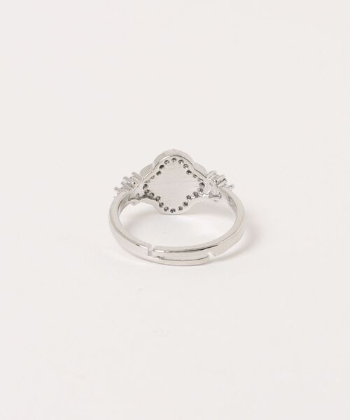 tone(トーン)の「【88eighty-eight】キラキラピンクビジュー四つ葉のクローバーリング【import】(MA)(リング・レディース・ピンク/シルバー・FREE)」の6枚目の写真