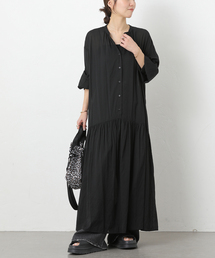 グリッタードット無地ワンピース