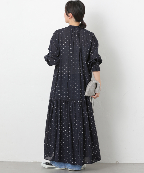 JOURNAL STANDARD relume(ジャーナルスタンダード レリューム)の「グリッタードット無地ワンピース(ワンピース・レディース・ブラック/ネイビー・FREE)」の10枚目の写真