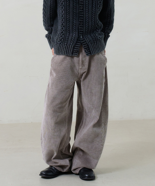 NOUN(ノウン)の「balanced corduroy pants (mocha beige)(その他パンツ・メンズ・その他・0/1/2)」の2枚目の写真