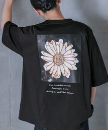 MDR（エムディアール）の「『フラワードローイングオーバーサイズ半袖Tシャツ』（Tシャツ/カットソー）」