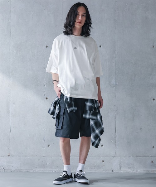 MDR(エムディアール)の「『フラワードローイングオーバーサイズ半袖Tシャツ』(Tシャツ/カットソー・メンズ・ブラック/ホワイト・L/M)」の7枚目の写真