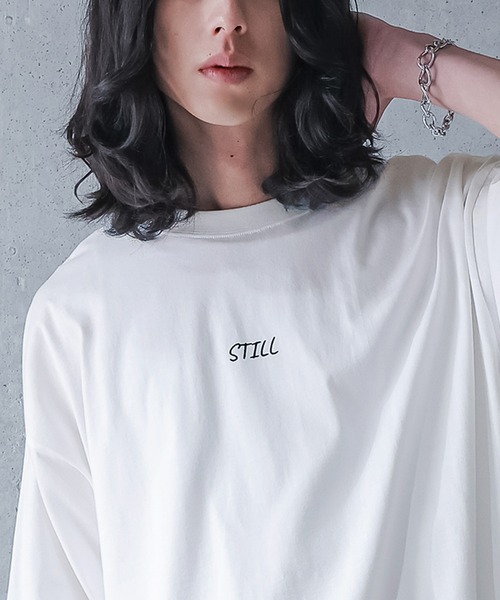 MDR(エムディアール)の「『フラワードローイングオーバーサイズ半袖Tシャツ』(Tシャツ/カットソー・メンズ・ブラック/ホワイト・L/M)」の9枚目の写真