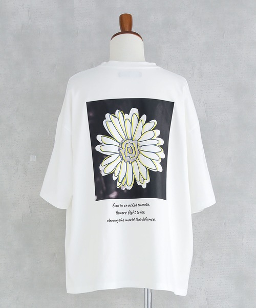 MDR(エムディアール)の「『フラワードローイングオーバーサイズ半袖Tシャツ』(Tシャツ/カットソー・メンズ・ブラック/ホワイト・L/M)」の19枚目の写真