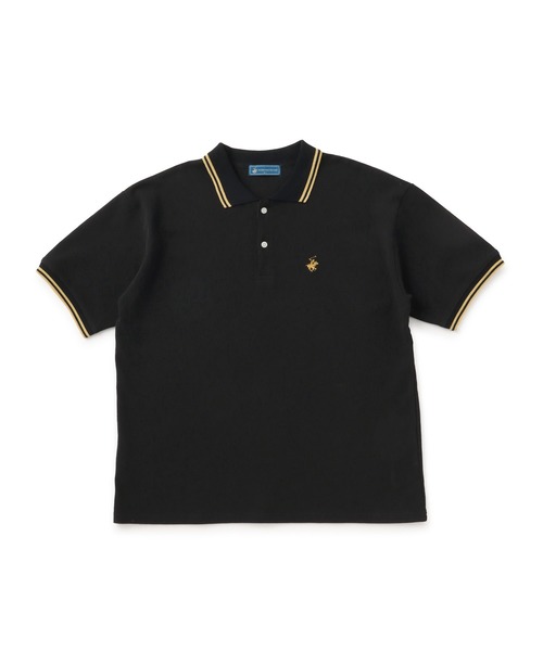BEVERLY HILLS POLO CLUB(ビバリーヒルズポロクラブ)の「【BEVERLY HILLS POLO CLUB】リブライン1ポイント刺繍カノコポロ(ポロシャツ・メンズ・ホワイト/ブラック/ネイビー・S/M/L)」の11枚目の写真