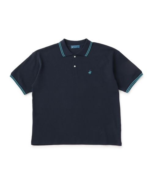 BEVERLY HILLS POLO CLUB(ビバリーヒルズポロクラブ)の「【BEVERLY HILLS POLO CLUB】リブライン1ポイント刺繍カノコポロ(ポロシャツ・メンズ・ホワイト/ブラック/ネイビー・S/M/L)」の9枚目の写真