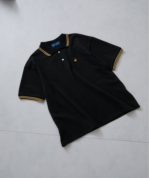 BEVERLY HILLS POLO CLUB(ビバリーヒルズポロクラブ)の「【BEVERLY HILLS POLO CLUB】リブライン1ポイント刺繍カノコポロ(ポロシャツ・メンズ・ホワイト/ブラック/ネイビー・S/M/L)」の12枚目の写真