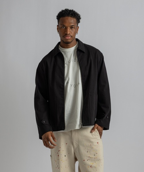 Saturdays NYC(サタデーズ ニューヨークシティ )の「Harrison Washed Blouson(ブルゾン・メンズ・ベージュ/ブラック・L/S/M)」の1枚目の写真