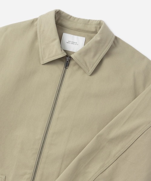 Saturdays NYC(サタデーズ ニューヨークシティ )の「Harrison Washed Blouson(ブルゾン・メンズ・ベージュ/ブラック・L/S/M)」の7枚目の写真
