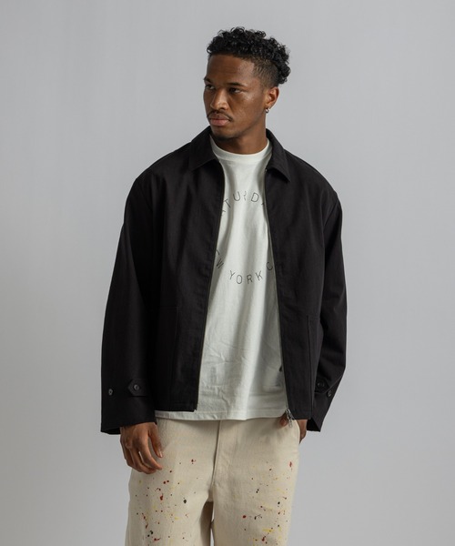 Saturdays NYC(サタデーズ ニューヨークシティ )の「Harrison Washed Blouson(ブルゾン・メンズ・ベージュ/ブラック・L/S/M)」の10枚目の写真
