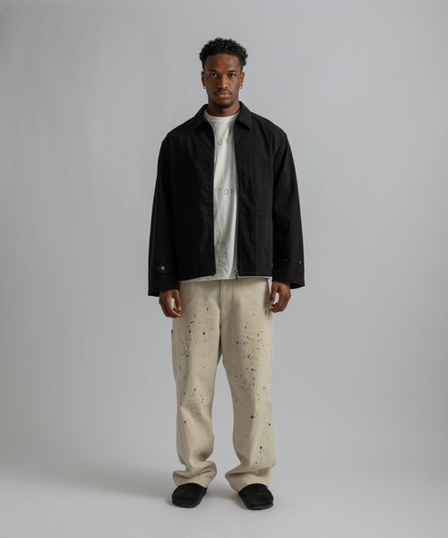 Saturdays NYC(サタデーズ ニューヨークシティ )の「Harrison Washed Blouson(ブルゾン・メンズ・ベージュ/ブラック・L/S/M)」の13枚目の写真