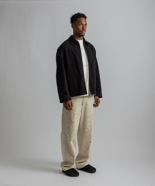 Saturdays NYC(サタデーズ ニューヨークシティ )の「Harrison Washed Blouson(ブルゾン・メンズ・ベージュ/ブラック・L/S/M)」の14枚目の写真