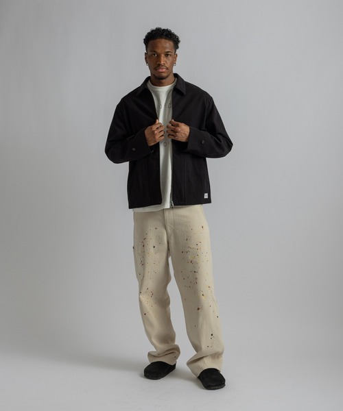 Saturdays NYC(サタデーズ ニューヨークシティ )の「Harrison Washed Blouson(ブルゾン・メンズ・ベージュ/ブラック・L/S/M)」の17枚目の写真