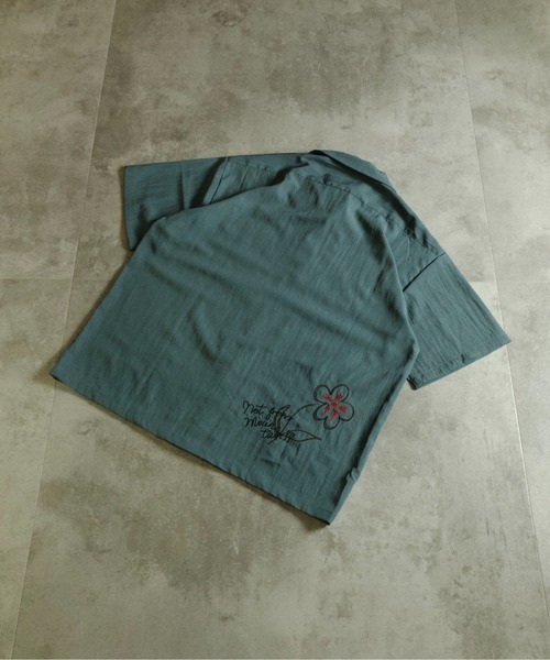 ATELANE(アテレーン)の「ATELANE /TNシャンブレー/刺繍シャツ/ラクガキ/トラ(シャツ/ブラウス・メンズ・ブラック/ブラック系その他/ブルー/ベージュ・MEDIUM/LARGE)」の18枚目の写真