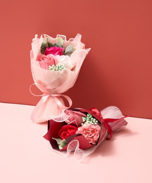 BIRTHDAY BAR(バースデイバー)の「Soap Flower Bouquet ソープフラワーブーケ(インテリア雑貨・レディース・レッド/ピンク・0)」の3枚目の写真