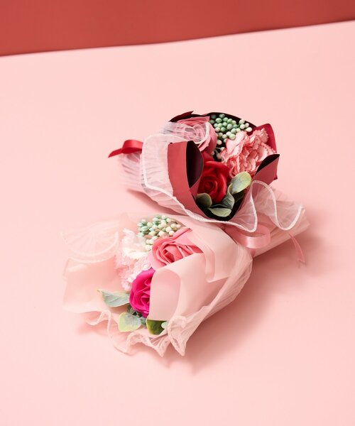 BIRTHDAY BAR(バースデイバー)の「Soap Flower Bouquet ソープフラワーブーケ(インテリア雑貨・レディース・レッド/ピンク・0)」の4枚目の写真