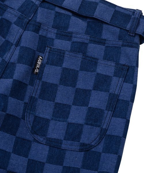 AJOBYAJO（アジョバイアジョ）の「Checkerboard Denim Pants [BLUE]（デニムパンツ・レディース・その他・LARGE/X-LARGE）」の4枚目の写真