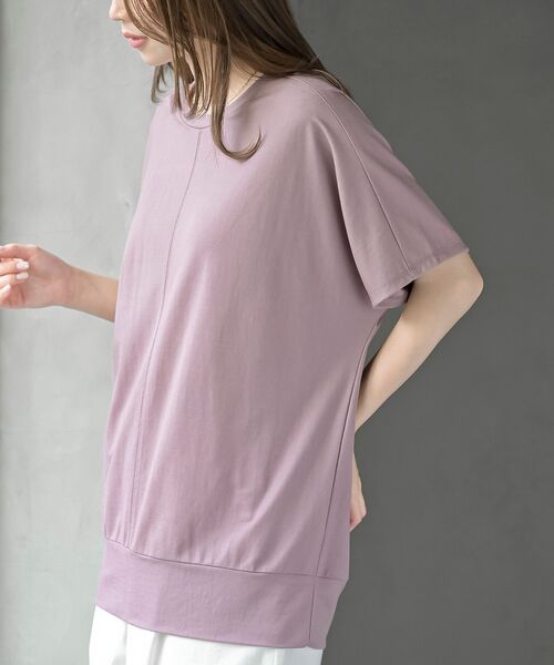 rps(アールピーエス)の「接触冷感センターシームBIGT(Tシャツ/カットソー・レディース・グリーン系その他/ピンク/オフホワイト/ブラック・フリー)」の4枚目の写真