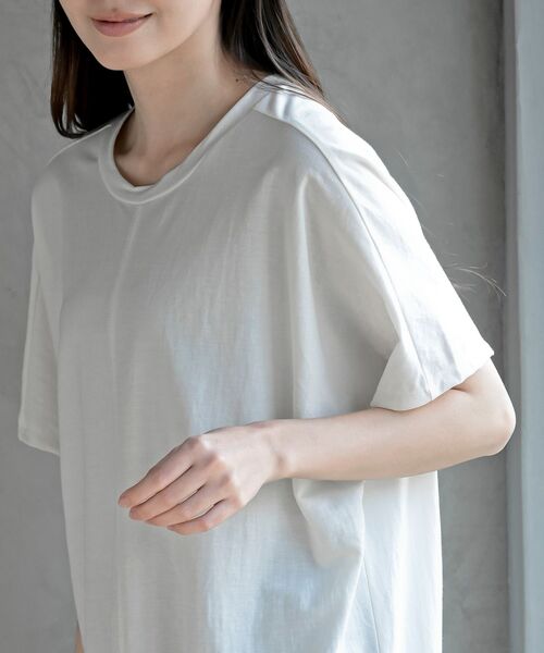 rps(アールピーエス)の「接触冷感センターシームBIGT(Tシャツ/カットソー・レディース・グリーン系その他/ピンク/オフホワイト/ブラック・フリー)」の10枚目の写真