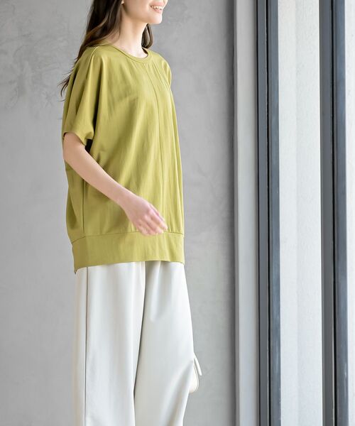 rps(アールピーエス)の「接触冷感センターシームBIGT(Tシャツ/カットソー・レディース・グリーン系その他/ピンク/オフホワイト/ブラック・フリー)」の22枚目の写真