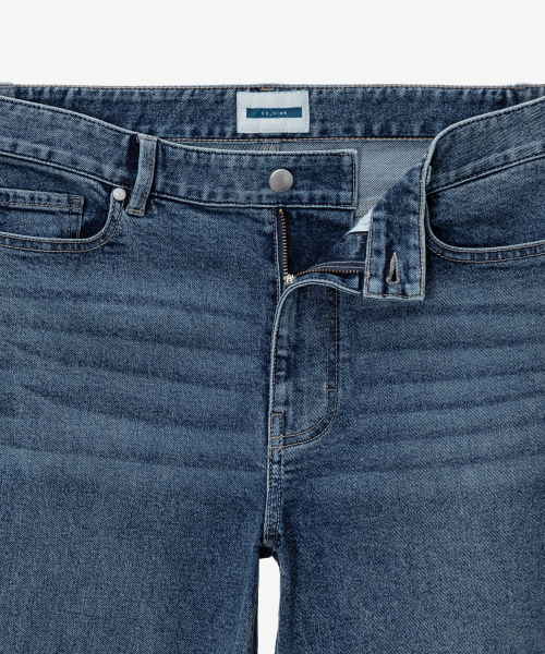 MINDBRIDGE(マインドブリッジ)の「ストレートミディアムブルーデニムパンツ_DI(デニムパンツ・メンズ・ダークインディゴブルー・29/30/31/32/33/34/36)」の6枚目の写真