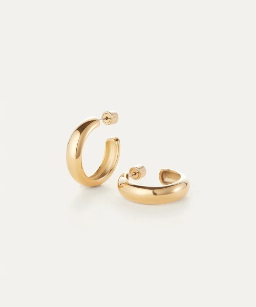 JENNYBIRD（ジェニーバード）の「【JENNY BIRD/ジェニーバード】ミディアムフープ ピアス Staple Hoops - Medium（ピアス（両耳用）・レディース・シルバー/ゴールド・FREE）」の8枚目の写真