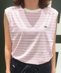 ノースリーブボーダーTシャツ