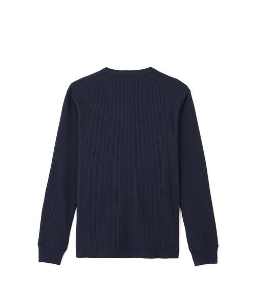 Schott(ショット)の「Schott/ショット/ARMY RIB HENLEY LS T-SHIRT/アーミーリブ ヘンリーロンT(Tシャツ/カットソー・メンズ・ネイビー/ホワイト・M/XL/L/2XL)」の14枚目の写真