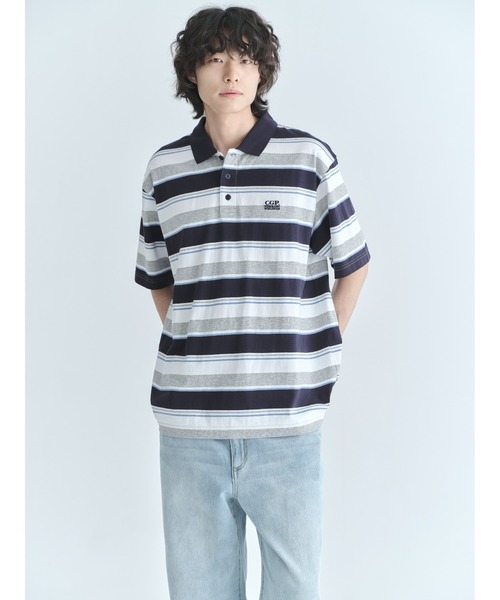 Multi-Striped Collared Shirt CBFUUTS012 — рубашка в полоску с воротником