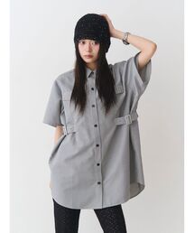 jouetie | ウエストベルトハトメチュニックシャツ(シャツ/ブラウス)