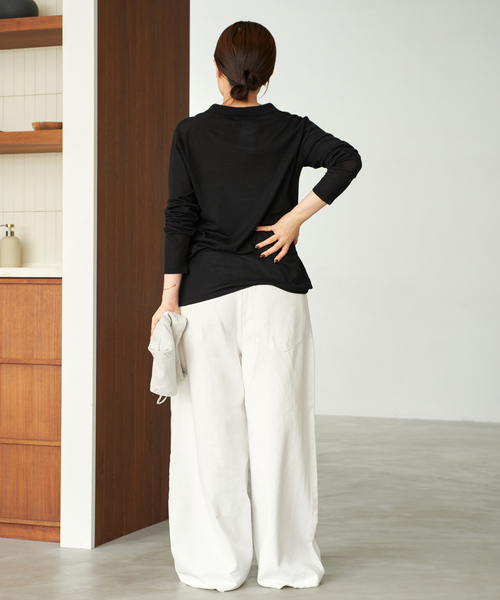 plage（プラージュ）の「《追加》sheer skipper ニット（ニット/セーター・レディース・ブラウン/ブラック/ホワイト・FREE）」の10枚目の写真