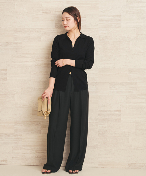 plage（プラージュ）の「《追加》sheer skipper ニット（ニット/セーター・レディース・ブラウン/ブラック/ホワイト・FREE）」の15枚目の写真