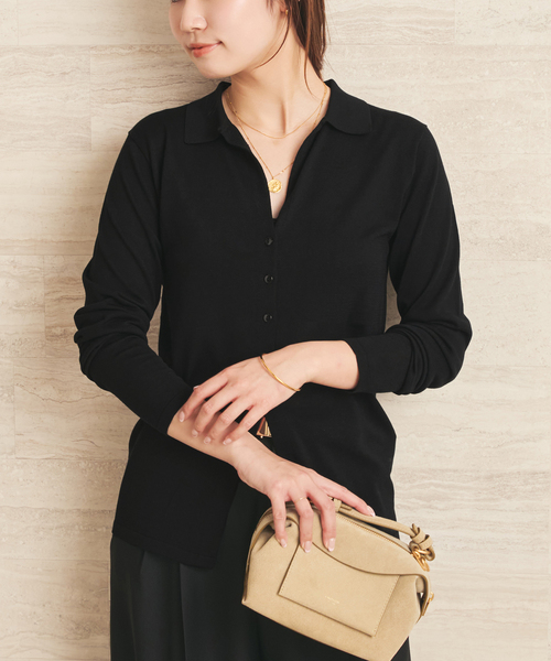 plage（プラージュ）の「《追加》sheer skipper ニット（ニット/セーター・レディース・ブラウン/ブラック/ホワイト・FREE）」の19枚目の写真