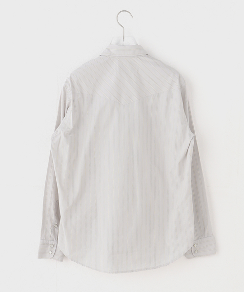 ARIES(アリーズ)の「ARIES / アリーズ POPLIN STRIPE WESTERN SHIRT(シャツ/ブラウス・レディース・ベージュ・X-SMALL)」の2枚目の写真