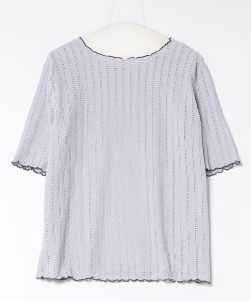 BELLUNA PLUS(ベルーナ)の「透かし編レース配色メロープルオーバー(Tシャツ/カットソー・レディース・ラベンダー/コーラル/アイボリー/ブラック・MEDIUM/LARGE/X-LARGE)」の22枚目の写真