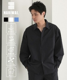 STYLISE（スタイライズ）の「【NARIWAI.】Tech Comfort shirt リラックスフィット リラックス ビジネス タウンユース スポーツ カジュアル ストレスフリー 撥水 UVカット 接触冷感 防シワ（シャツ/ブラウス）」