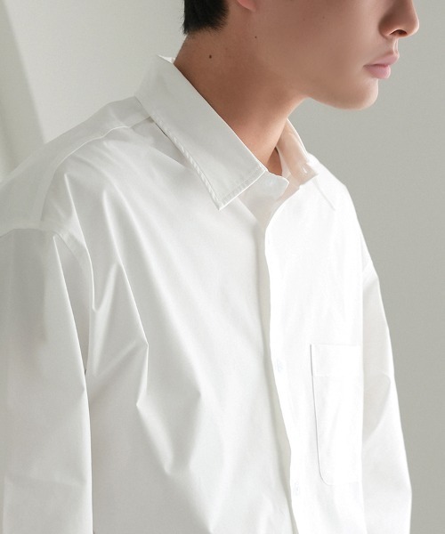 STYLISE（スタイライズ）の「【NARIWAI.】Tech Comfort shirt リラックスフィット リラックス ビジネス タウンユース スポーツ カジュアル ストレスフリー 撥水 UVカット 接触冷感 防シワ（シャツ/ブラウス・メンズ・ブラック/ブルー/ホワイト・M/L）」の20枚目の写真