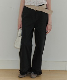 GIUNON | hem frill wide pants / ヘムフリルワイドパンツ(その他パンツ)