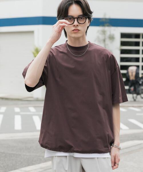 SENSE OF PLACE by URBAN RESEARCH(センスオブプレイスバイアーバンリサーチ)の「『接触冷感/イージーケア』クイックドライアソートドローコードショートスリーブ Tシャツ(Tシャツ/カットソー・メンズ・ブラック/ブラック系その他/ブラウン/ホワイト・LARGE/MEDIUM)」の11枚目の写真
