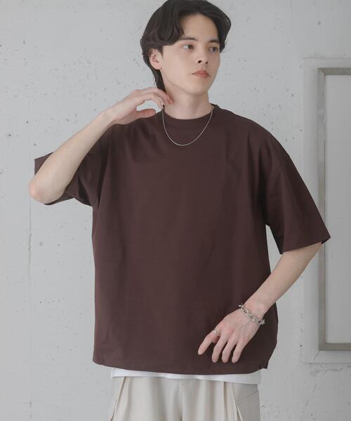 SENSE OF PLACE by URBAN RESEARCH(センスオブプレイスバイアーバンリサーチ)の「『接触冷感/イージーケア』クイックドライアソートドローコードショートスリーブ Tシャツ(Tシャツ/カットソー・メンズ・ブラック/ブラック系その他/ブラウン/ホワイト・LARGE/MEDIUM)」の15枚目の写真