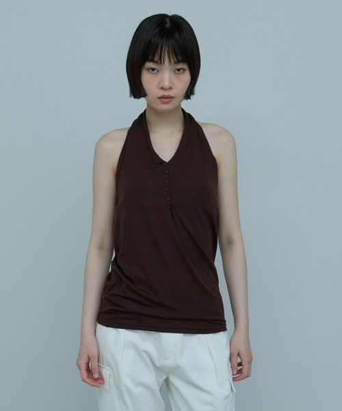 leimn(レイムン)の「カップ付きホルターネックトップス(その他トップス・レディース・バーガンディー/ピンク/ブラック/ブラウン・FREE)」の21枚目の写真