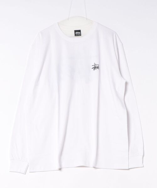 STUSSY（ステューシー）の「【STUSSY】ステューシー BASIC LOGO LONG SLEEVE ロゴ ロングスリーブ 長袖 Tシャツ / 1995000（Tシャツ/カットソー・レディース・ホワイト/ブラック・MEDIUM/LARGE/X-LARGE）」の3枚目の写真