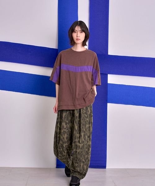 Nora Lily（ノラリリー）の「【Nora Lily】Camo Tuck Balloon Barrel Pants（その他パンツ・メンズ・カーキ/グレー・FREE）」の15枚目の写真