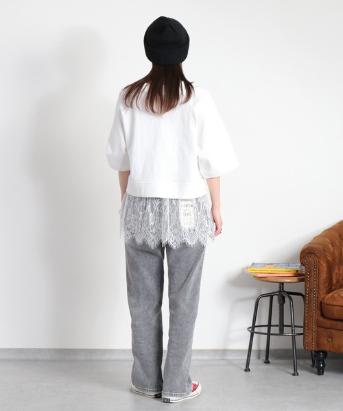 cepo(セポ)の「〈セットアイテム〉ワイドラグランTee+スソレースキャミソール アンサンブル(アンサンブル・レディース・グレー/オフホワイト/ブラック・M)」の18枚目の写真