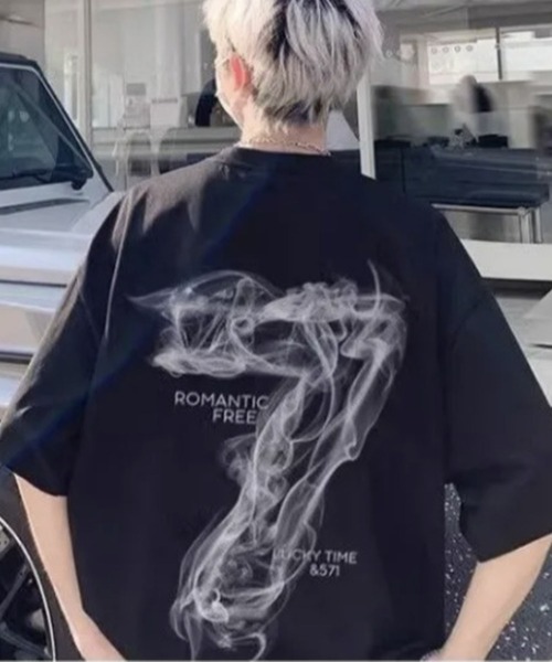 GLAMOROUS JANE(グラマラスジェーン)の「アートプリントTシャツ(Tシャツ/カットソー・メンズ・ブラック/ホワイト・S/M/L)」の2枚目の写真