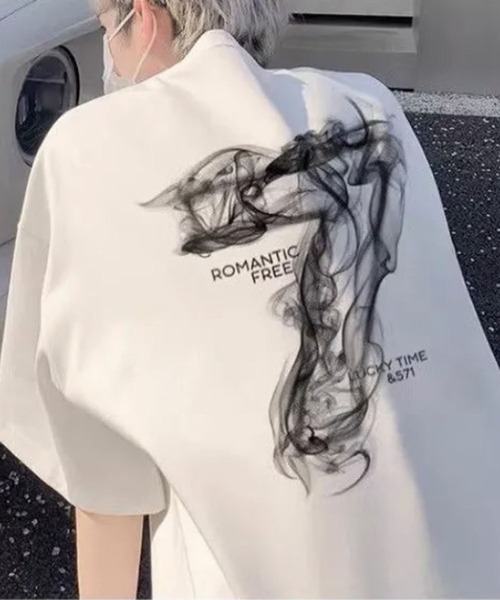 GLAMOROUS JANE(グラマラスジェーン)の「アートプリントTシャツ(Tシャツ/カットソー・メンズ・ブラック/ホワイト・S/M/L)」の3枚目の写真