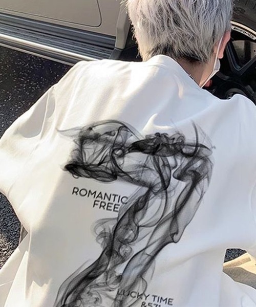 GLAMOROUS JANE(グラマラスジェーン)の「アートプリントTシャツ(Tシャツ/カットソー・メンズ・ブラック/ホワイト・S/M/L)」の7枚目の写真