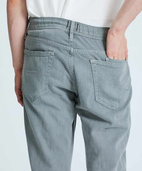 YANUK（ヤヌーク）の「【YANUK / ヤヌーク】 RESORT PHILIP DENIM PANTS / リゾートフィリップデニムパンツ / テーパード（デニムパンツ・メンズ・ホワイト/グレー・M/S/XL/L）」の4枚目の写真