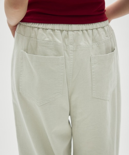 full/fill.(フルフィル)の「easy denim carve pants / イージーデニムカーブパンツ(デニムパンツ・レディース・アイボリー/ネイビー・FREE)」の7枚目の写真